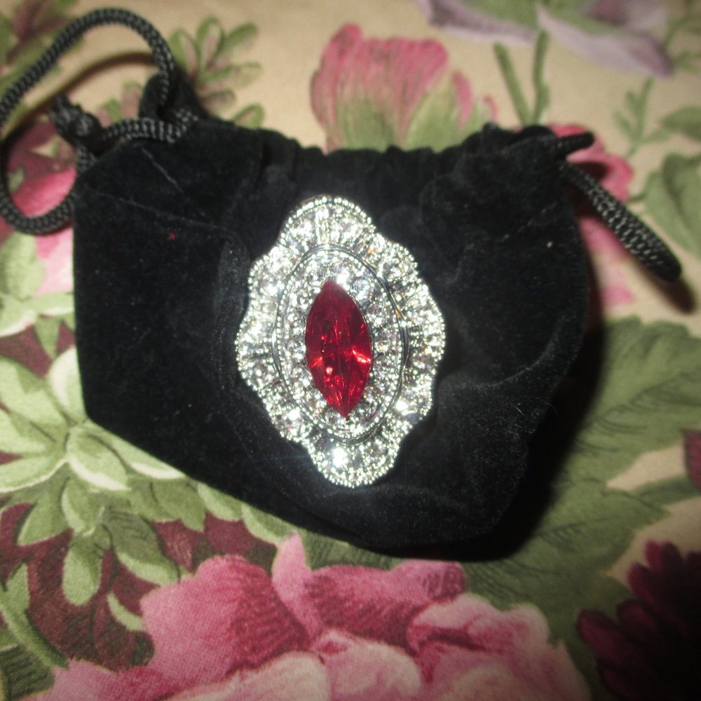 Victorian Trading Red Marquis Ring